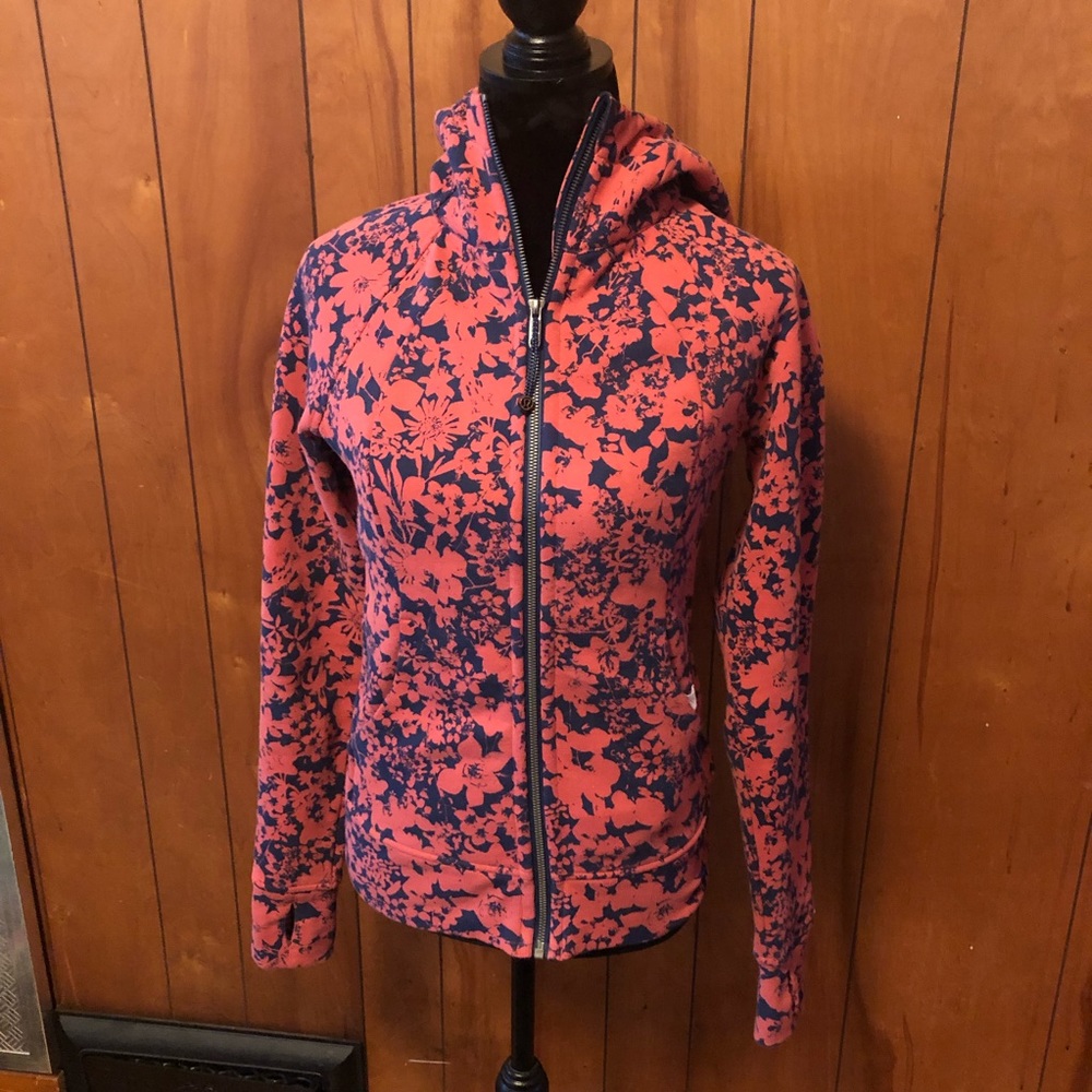 NWT lululemon Scuba hoodie IV Size 4 floral print